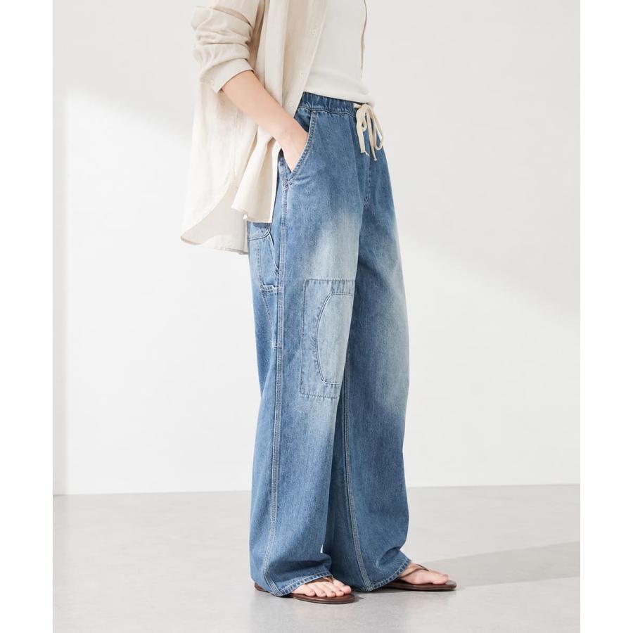 JOHNBULL ジョンブル ライトデニム ビブレスワークパンツ レディース デニムパンツ イージーパンツ ワイドパンツ_jnb_lpj | Johnbull | 07