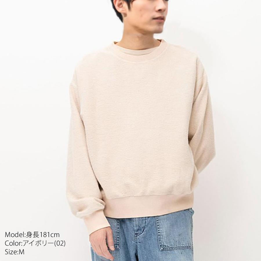 ジョンブル メンズ Johnbull スラブ裏毛ボールケミカルクルーネックスウェット 長袖 カットソー トップス スウェット 爆買_9