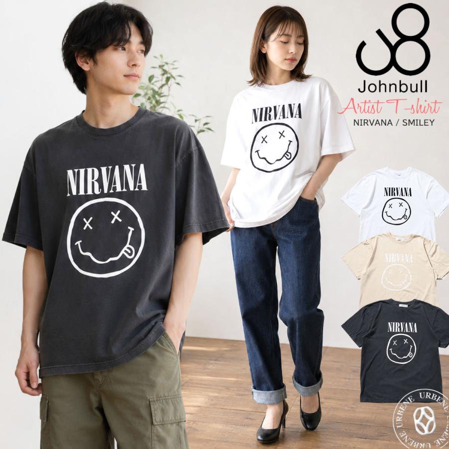 NIRVANA 半袖Tシャツ スマイルロゴ サイズM バンT THE GTS NIRVANA 半袖Tシャツ スマイルロゴ サイズM バンT THE GTS 美品