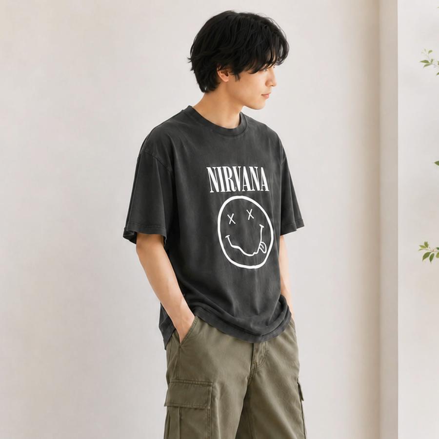 Johnbull（ジョンブル） 半袖Tシャツ アーティストTシャツニルヴァーナ 