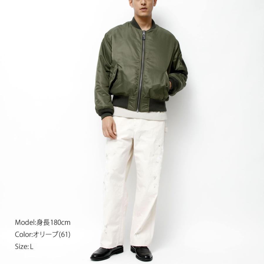 MA-1ナイロンフライトジャケット TOP KHAKI ジョンブル Johnbull ( tk233l02 )  トップカーキ ミリタリー 中綿 シンサレート ユニセックス 防寒性｜urbene｜11