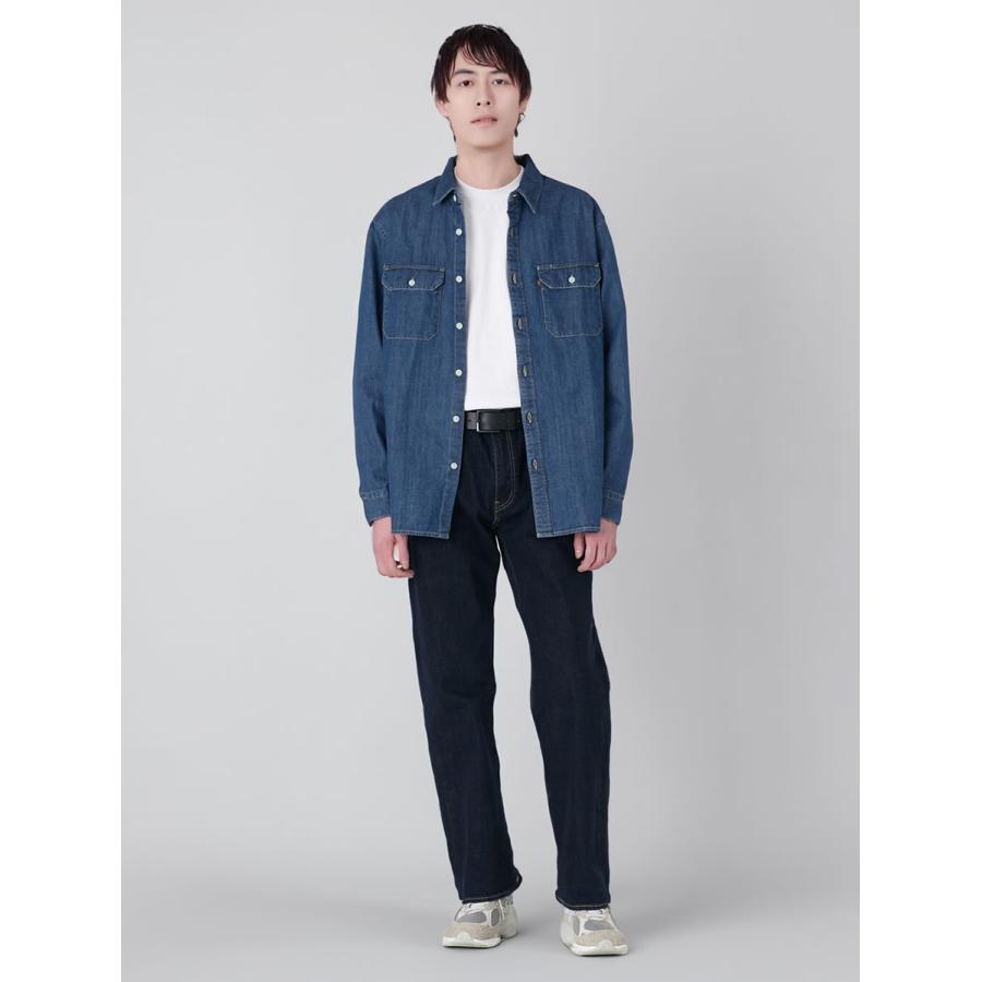 ぶーちゃんさん専用☆ebure ダークデニム 長袖シャツ今季‼︎新品未使用 LOWRYS FARM（ローリーズファーム）の「オーバーデニムシャツロング