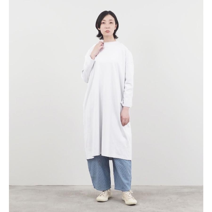 NARU ワンピース ナル 40/2天竺 ワイドワンピース クルーネック NARU ワンピース ナル 40/2天竺 ワイドワンピース クルーネック