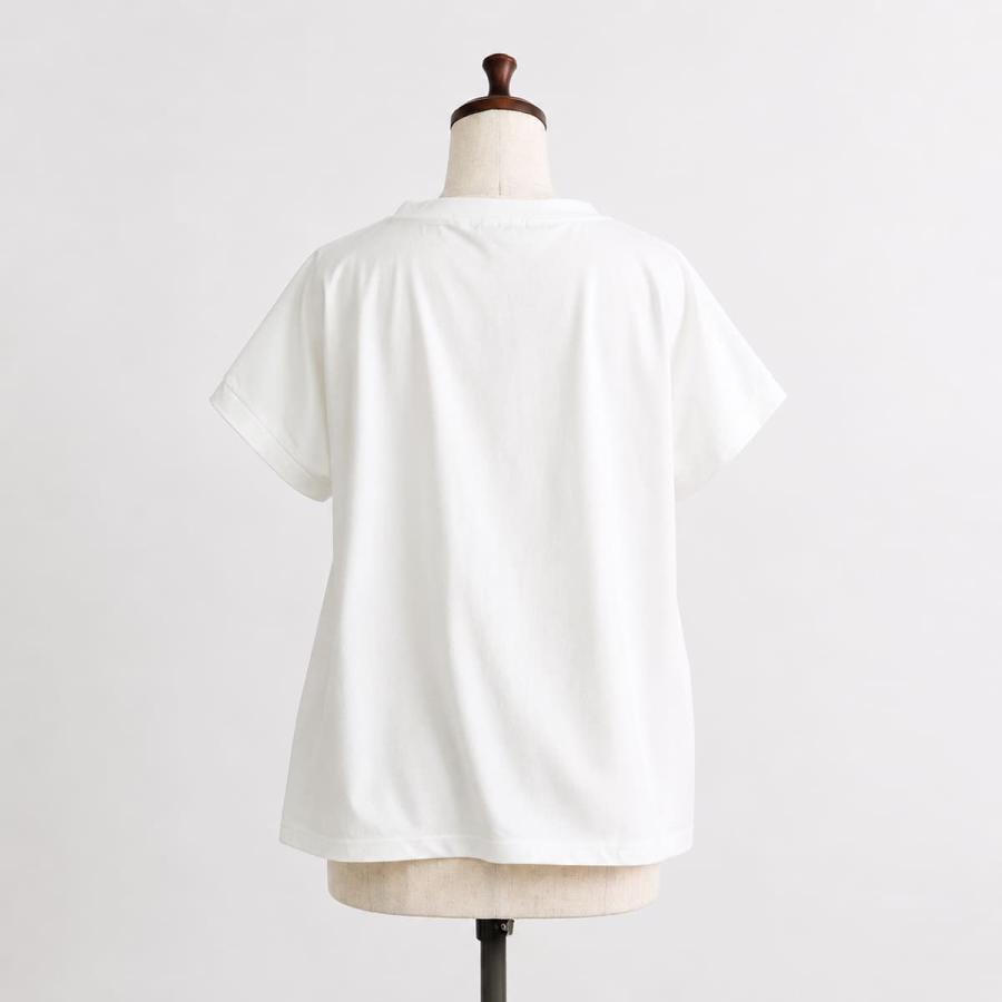 NARU ナル ミナミシャツ レディース Tシャツ 日本製 綿100％ フレンチスリーブ のりcorin コラボ イラストプリント 猫_nar_ltt |  | 17