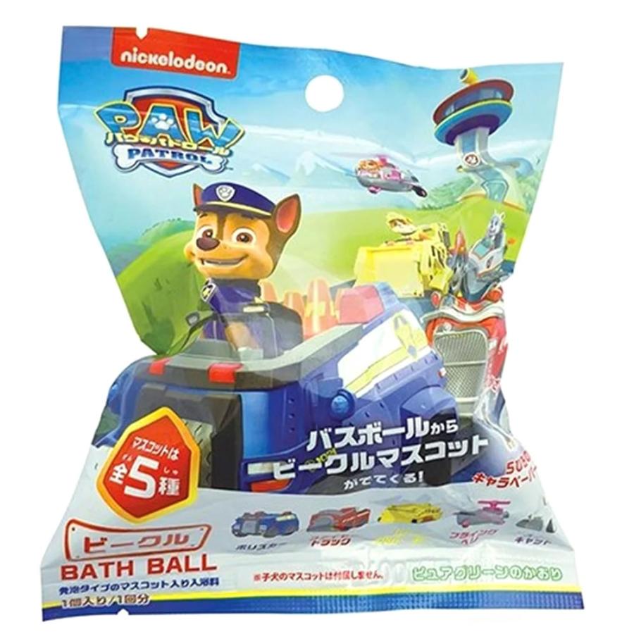 パウパトロール バスボール ピュアグリーンの香り　12個セット ノルコーポレーション パウ パトロール バスボール マスコット入り入浴