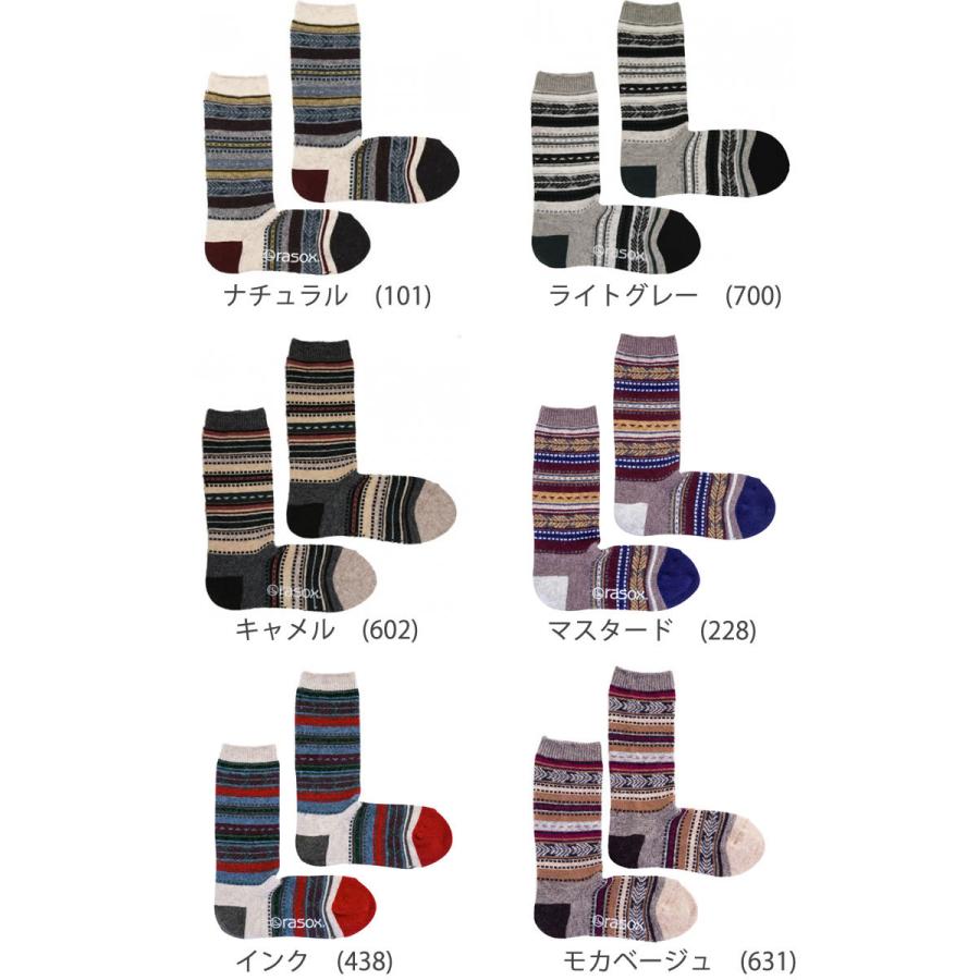Rasox ラソックス ジャカードウール カジュアル クルーソックス 暖かい あったか 靴下 メンズ レディース L字型 履きやすい オシャレ 厚手 レッグウェア Rasox Ca132cr04 ジーンズ カジュアル アーベン 通販 Yahoo ショッピング