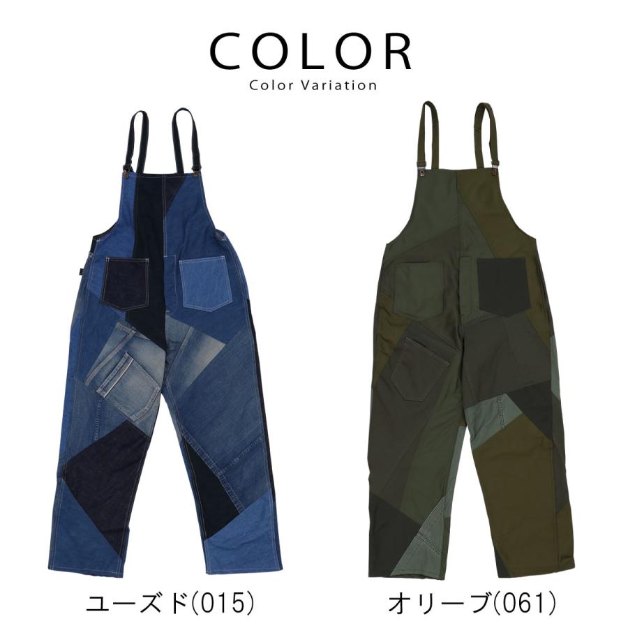 Johnbull パッチワークサロペット リベアバイジョンブル rebear Johnbull パッチワークサロペット リベアバイジョンブル rebear