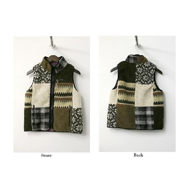 m*様 フミカウチダ　レア　パッチワークベスト b1931907e690005c9e15dfc1edde96