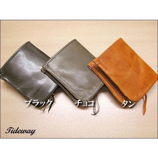 TIDEWAY 二つ折り財布（本革） TIDEWAY（タイドウェイ） メンズ二つ折り財布 リアルホース レザー