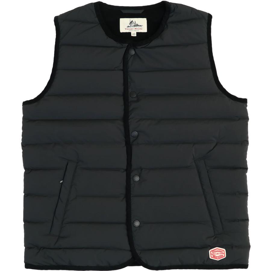 Vincent et Mireille 黒 ダウンベスト VINCENT ET MIREILLE ヴァンソン・エ・ミレイユ ステッチレス