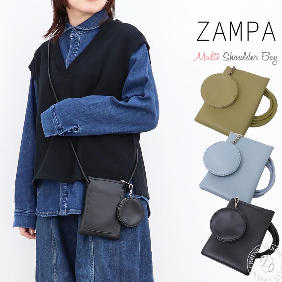 ZAMPA（ザンパ） フェイクレザー マルチ ショルダー バッグ 鞄 かばん