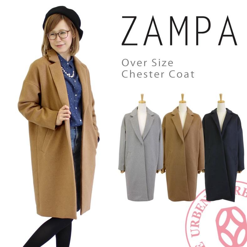ZAMPA（ザンパ） オーバーサイズシルエット チェスターコート zampa