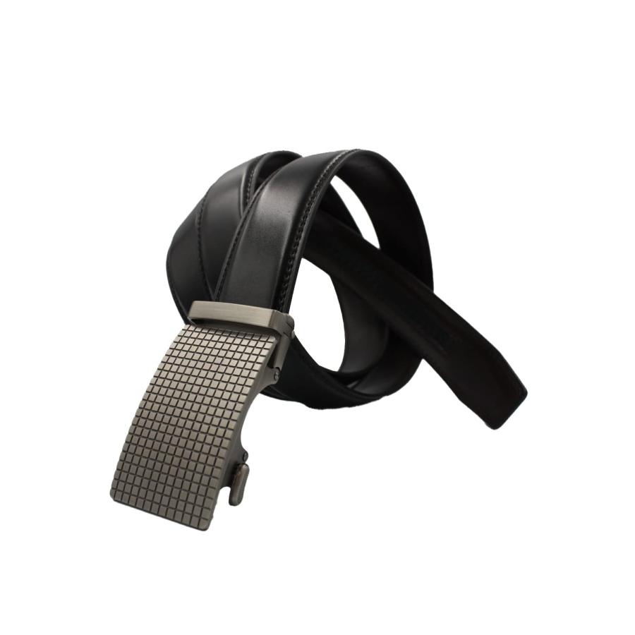 [Paani Paani] ベルト メンズ 大きいサイズ ビジネス スーツ カジュアル 紳士用 穴なし 格子柄 バックル | 