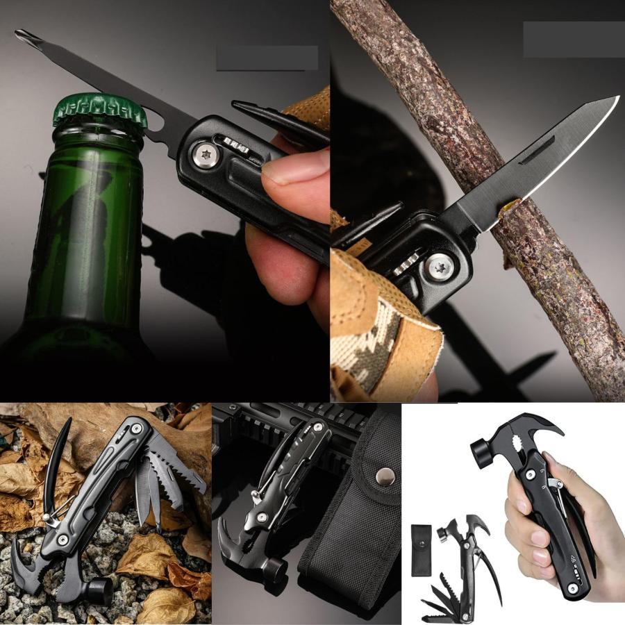 geneX ペグハンマー ハンマー マルチツール 多機能ハンマー キャンプハンマー マルチハンマー 防災グッズ 日常作業 車内の応急処置 レスキューハ |  | 06