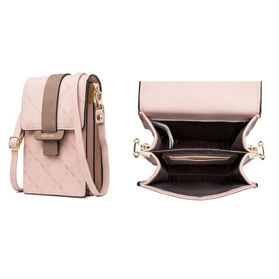 スマホポーチ ショルダー レディース 財布 サコッシュ 縦型 がま口 バッグ お財布ショルダー 母の日 携帯 軽量 肩掛け 斜めがけ スマホ収納 携帯 |  | 02