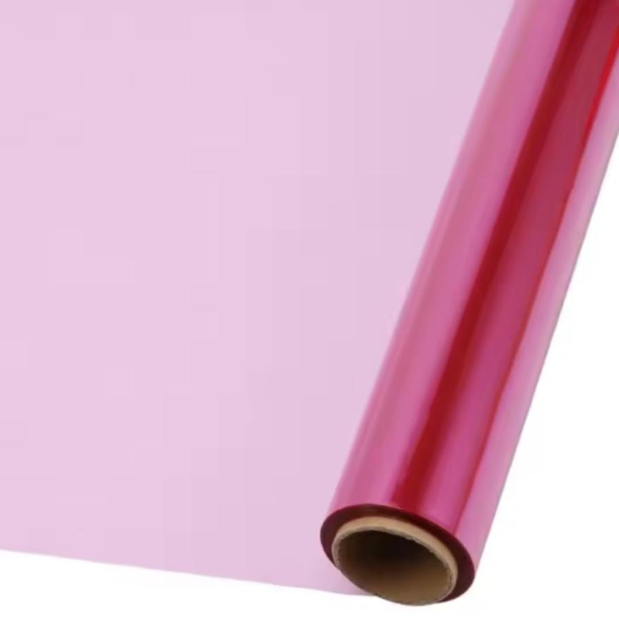 ateena カラーセロハン セロファン セロファン紙 ラッピング ギフト プレゼント ロール (ピンク, 40cm×30m) | 