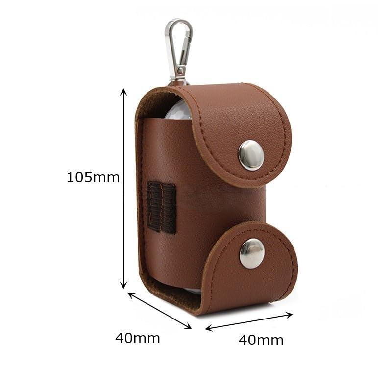 [Bel cuore] ゴルフボールケース ポーチ ボール入れ 2個入れ用 軽量 グリーンフォーク入れ PUレザー (Black) |  | 07