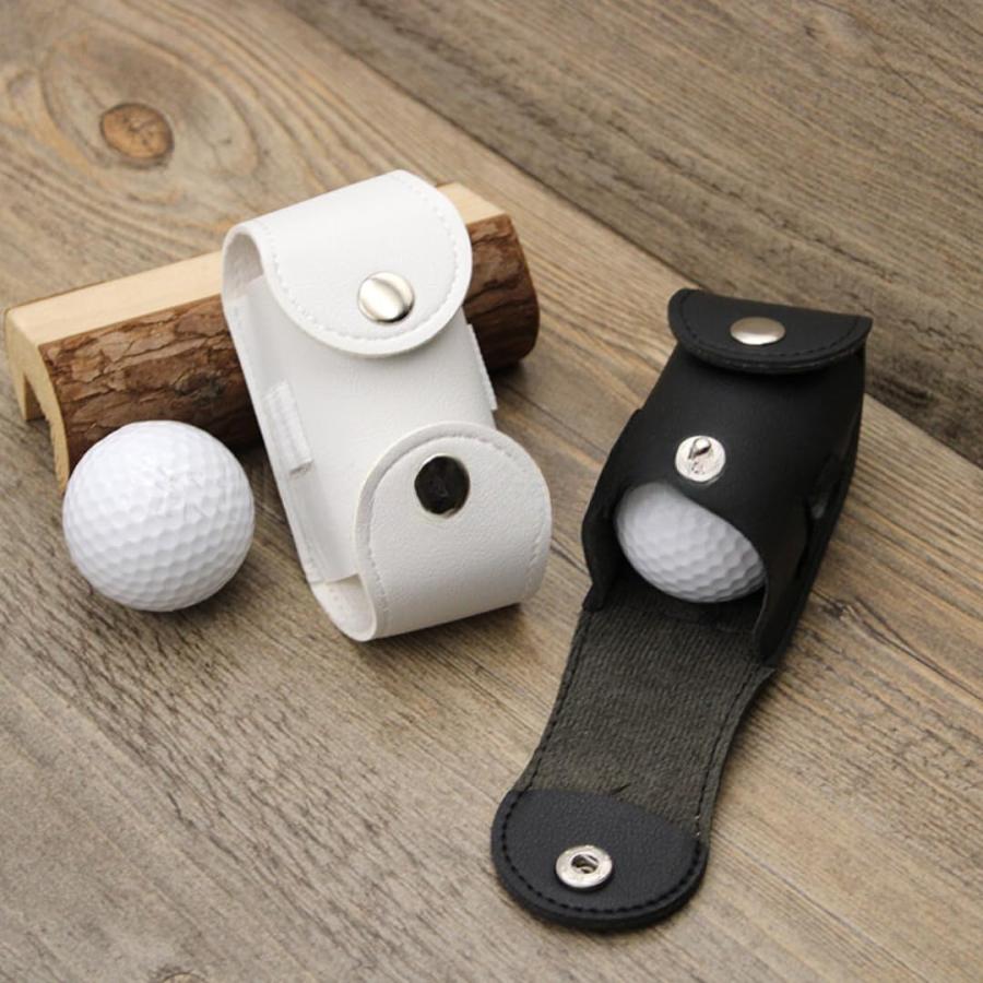 [Bel cuore] ゴルフボールケース ポーチ ボール入れ 2個入れ用 軽量 グリーンフォーク入れ PUレザー (Black) |  | 08