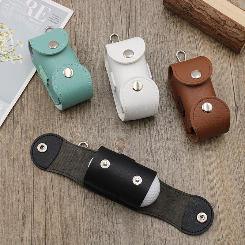 [Bel cuore] ゴルフボールケース ポーチ ボール入れ 2個入れ用 軽量 グリーンフォーク入れ PUレザー (Black) |  | 09