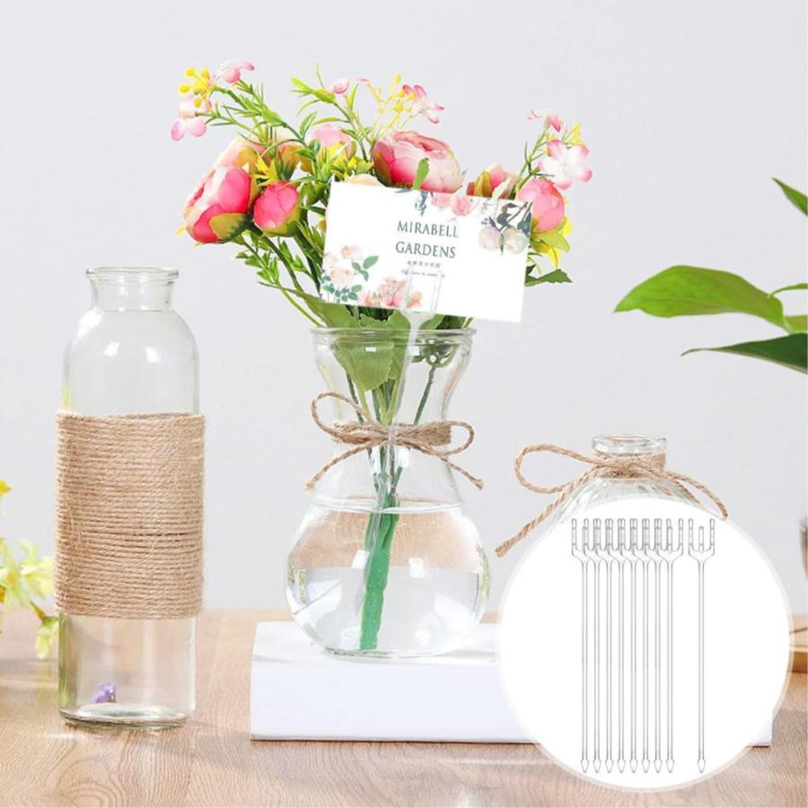 geneX メモクリップホルダー メモクリップ フラワーピック 花ピック プラスチック クリップ カードホルダー 31cm 80本 ギフト カード 誕 |  | 01