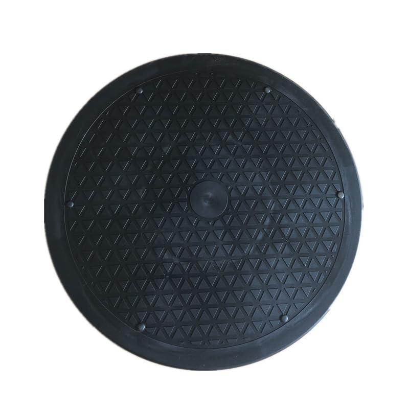 azumfy 回転台 回転盤 テレビ 25ｃｍ 丸型 360度 モニター 円盤 黒 ディスプレイ ターンテーブル | 