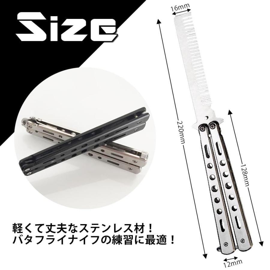 バタフライナイフ型 コーム メンズ くし 折式 クシ 持ち運び 櫛 男性 セット 髪の毛 折りたたみ ポマードコーム バーバーコーム 携帯 ポケット |  | 07