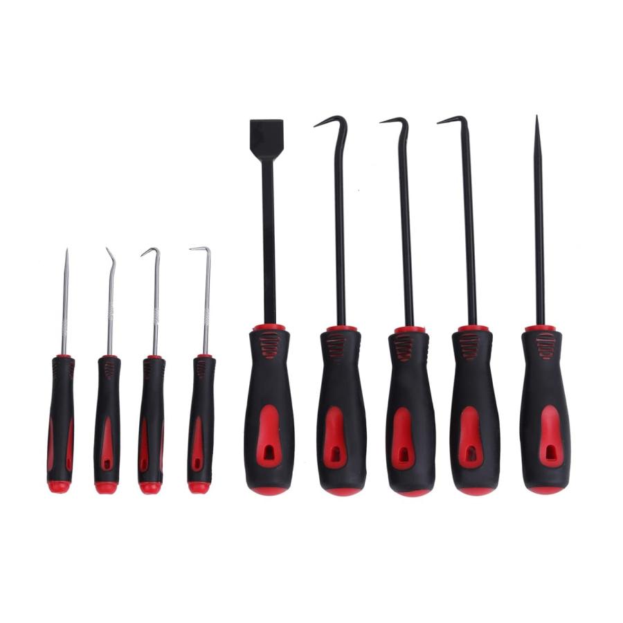 シールはがし 赤色 ピックツール オイルシール リムーバー 9種類セット パッキン交換 工具 メンテナンス オイル シール 9種セット 剥がし パッキ |  | 04