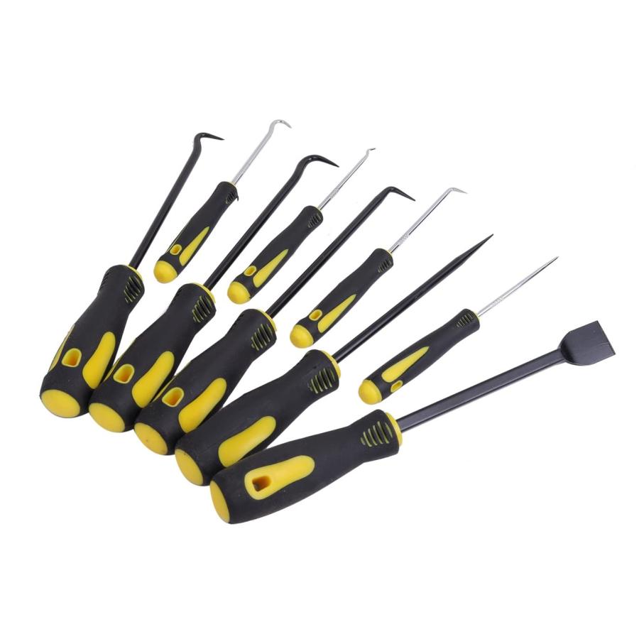 シールはがし 赤色 ピックツール オイルシール リムーバー 9種類セット パッキン交換 工具 メンテナンス オイル シール 9種セット 剥がし パッキ |  | 09