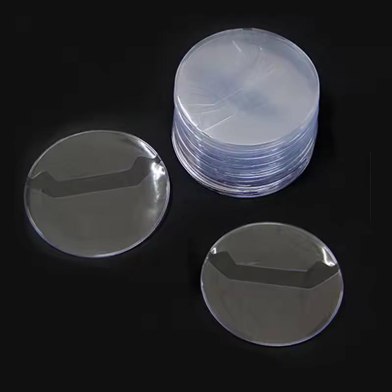 20個】 缶バッジカバー 高い 丸型 約58mmのサイズに対応 透明 約63mm