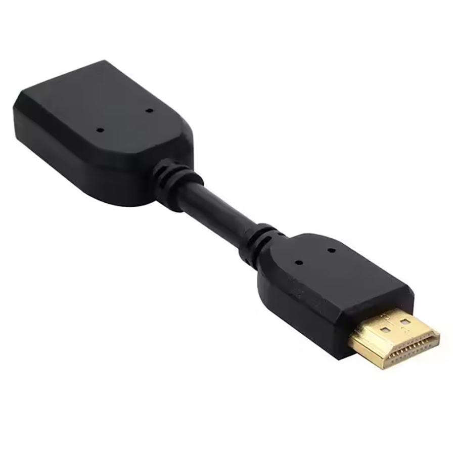 HDTV（タイプDからA）オスHDMIメスアダプタケーブルコンバータ HDMI 延長ケーブル オス メス 変換 アダプタ 10cm スリム 4K HDMI1.4