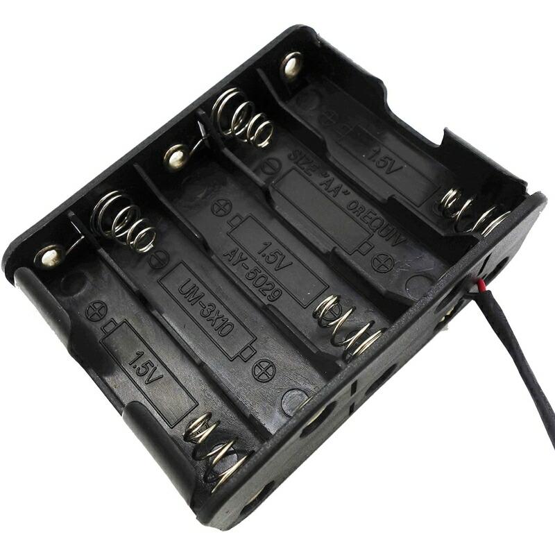 【2ケ】 単三乾電池 10本用 バッテリー ケース DC 15V・12V出力 電池ボックス DCプラグ｜uribow｜02