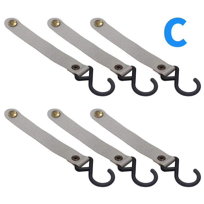 ランタンハンガー 6点セット S字フック アウトドア キャンプ 食器 干し