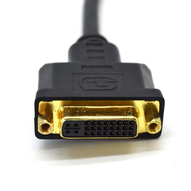 HDMI 変換アダプターケーブル HDMI タイプA オス - DVI-Iメス 双方向 1080P デジタル信号専用 20cm｜uribow｜06