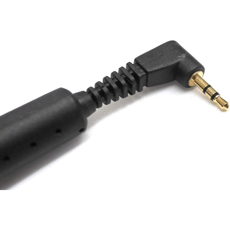 サイズ注意2.5mm】3極 ミニミニプラグ 両端子 L字型 ケーブル 60cm