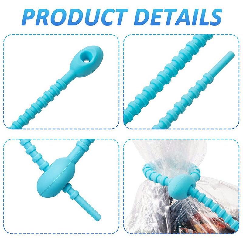 シリコンタイプ 7色×5本 計35本】結束バンド ゴム ケーブルタイ