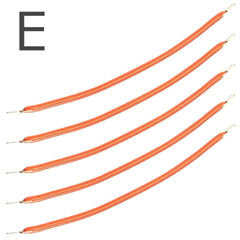 LED ソフトフィラメント 60mm 5点セット 3V フレキシブル 柔らか 【カラーをお選びください】｜uribow｜02