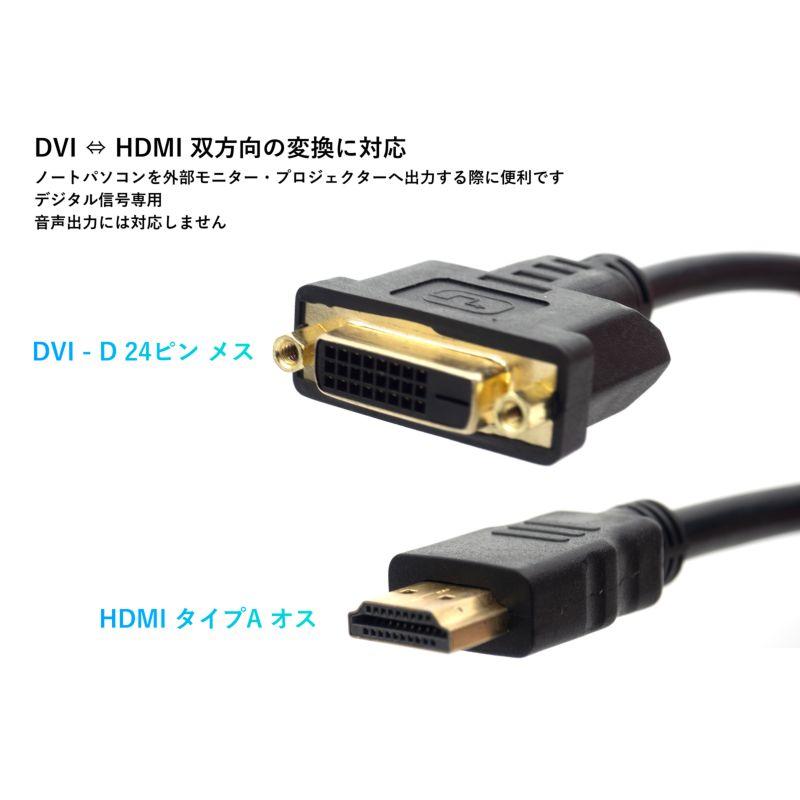 約60cm】DVI延長 変換ケーブル DVI-D メス シングルリンク 24ピン HDMI