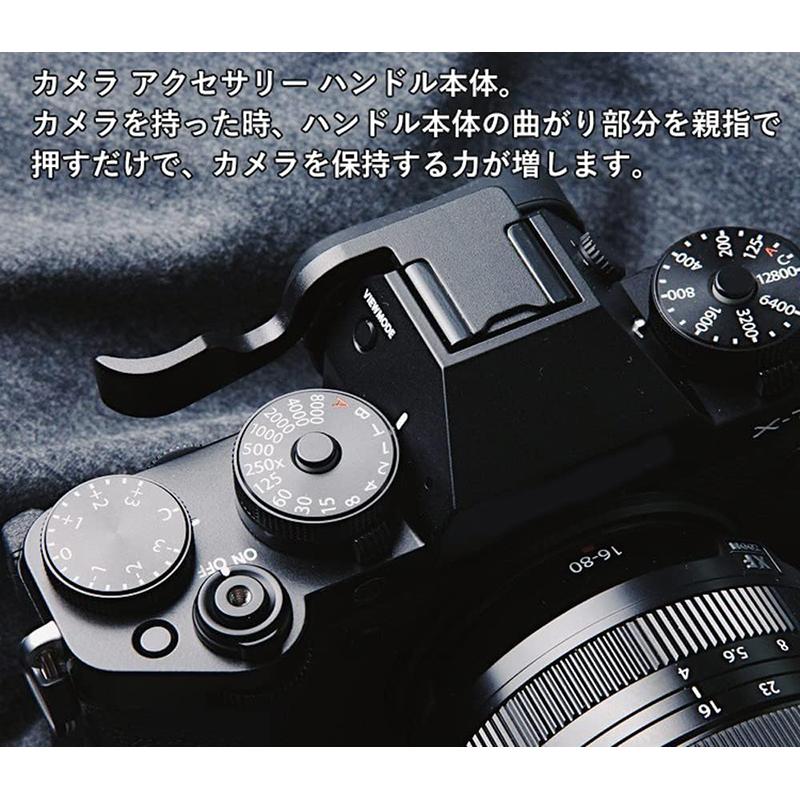 カメラ ホットシュー ハンドル サムレストハンドル アクセサリー