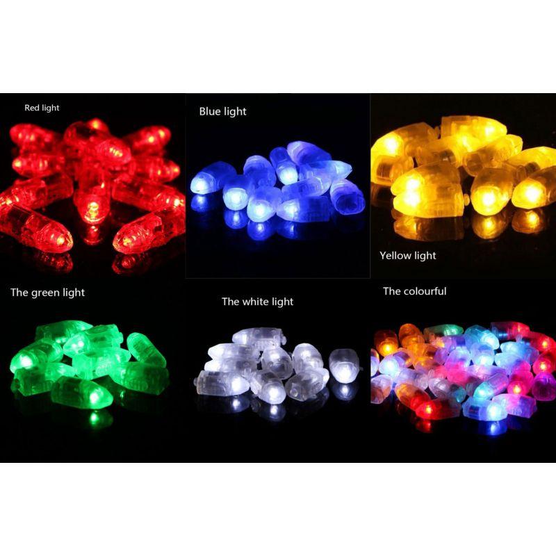 全6色 各色5点 計30点セット】LEDバルーンライト 弾丸ライト 風船 LED 