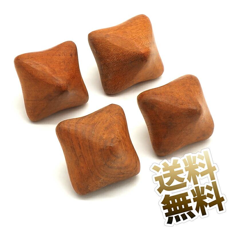 4個セット】木製ツボ押し マッサージ 毎日握ってツボ押し ウッド