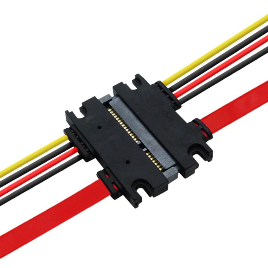 50cm】SATA シリアルATAケーブル 延長ケーブル SATA 7ピン SATA電源 15