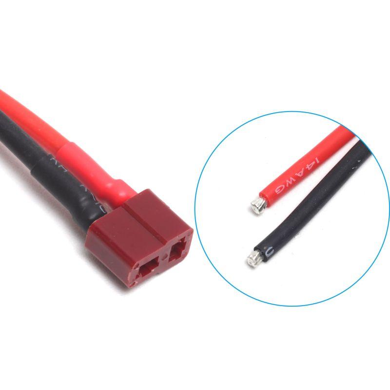 2ピンコネクタ T型 オス メス ディーンズ ワイヤー付き 約30cm