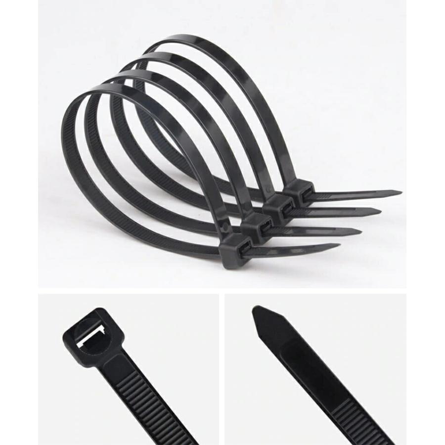 終売特価】ナイロン結束バンド 幅2.5mm 長さ100mm 難燃タイプ 合計200 