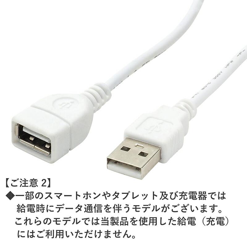 2点セット】約33cm USB-Aタイプ スイッチ付きUSBケーブル USB Aタイプ