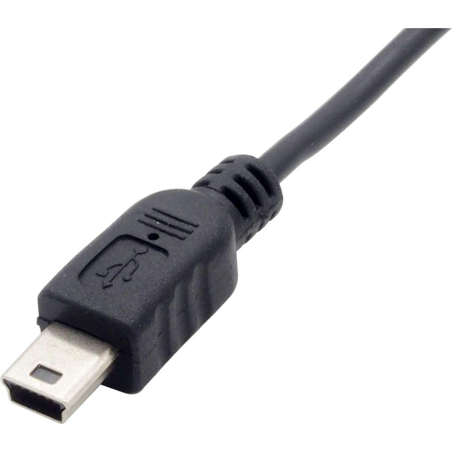 【2本セット】 約3m ミニUSBケーブル ブラック miniUSB 給電 データ通信対応 USB2.0 モバイルHDD デジタルカメラ ...