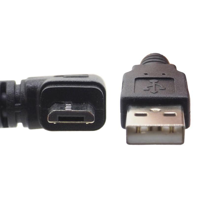 microUSBケーブル L字型 micro-B - USB-A 充電 データ転送対応 L字 L型A B C D 約150cm ブラック｜uribow｜03