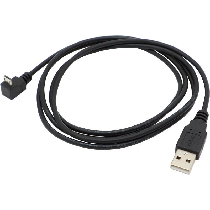 microUSBケーブル L字型 micro-B - USB-A 充電 データ転送対応 L字 L型A B C D 約150cm ブラック｜uribow｜10