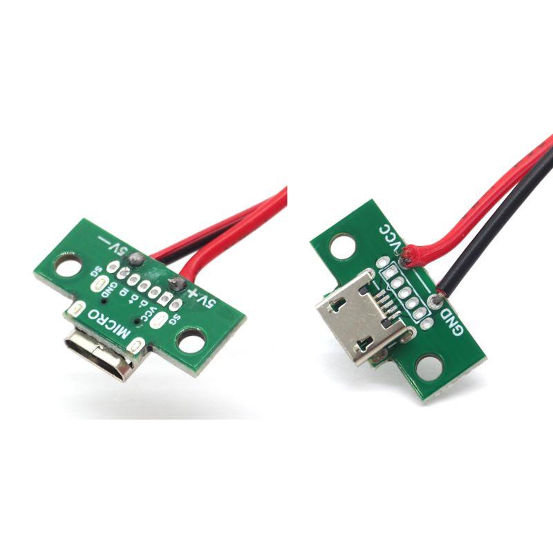 2点セット】20cm microUSB コネクタ USB micro-B メス XH 2ピン 2.54mm