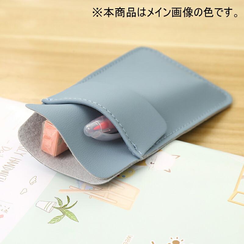 各カラー1個 計2個】 胸ポケット用ペンケース PUレザー 胸ポケットペン