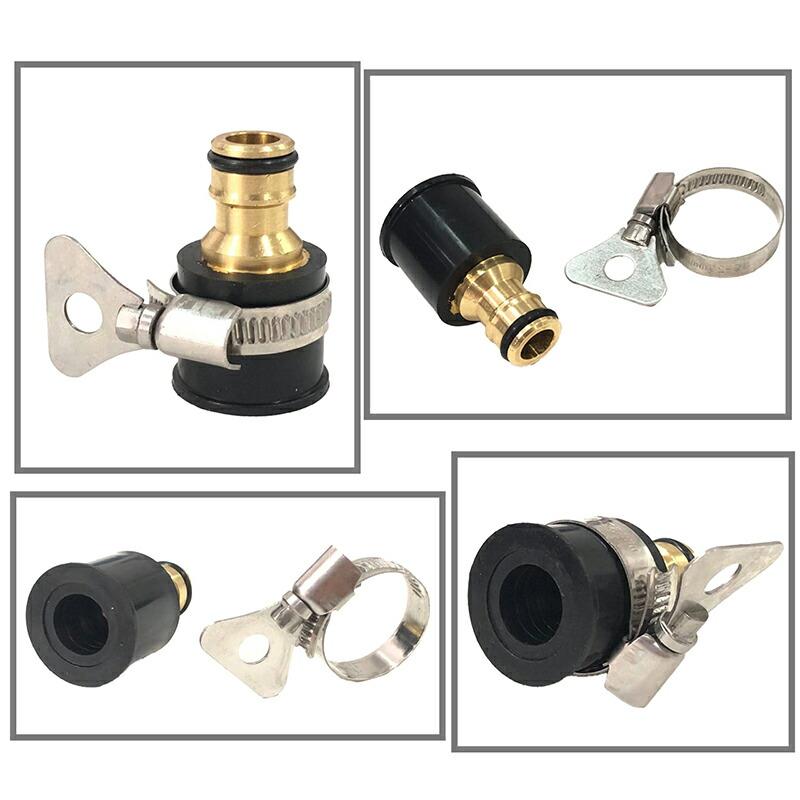蛇口 コネクタ ホース 接続 ネジ 金具 蛇口外径：約15mm〜21mm対応